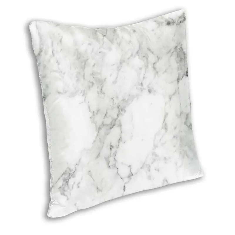 Наволочки с белым мраморным принтом для дивана домашний декор квадратная