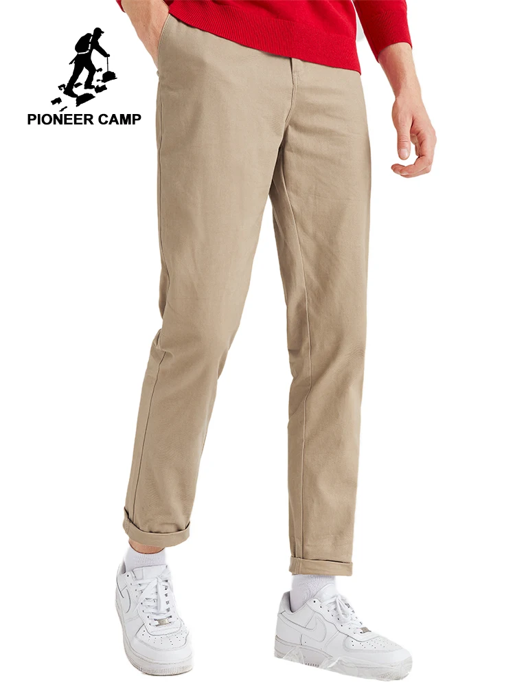 Pioneer Camp однотонные повседневные брюки Мужская брендовая одежда темно-синие