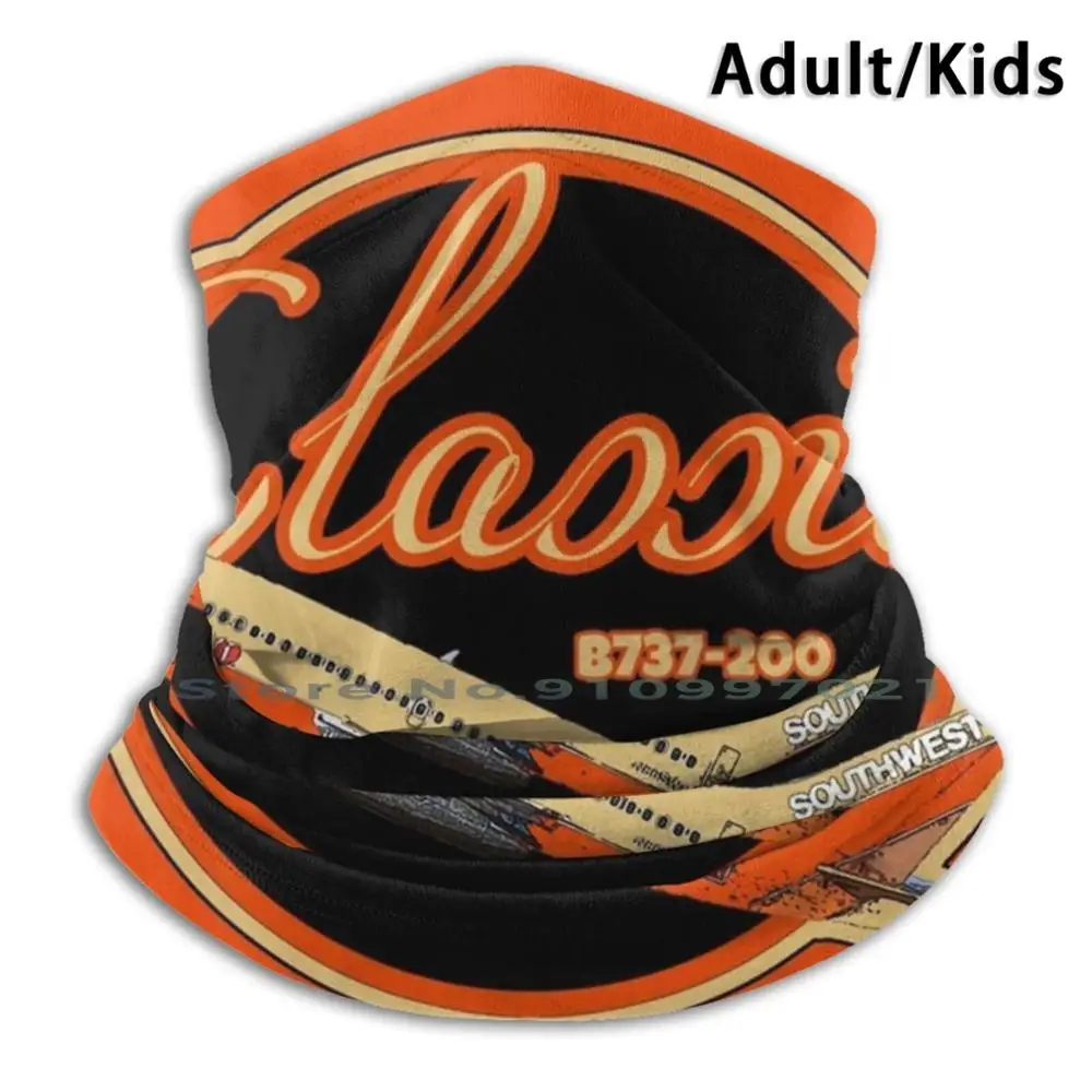 

Классическая двухслойная маска для шеи и лица, шарф, бандана, Mascarillas B737 200 Swa, юго-запад, самолет, летающая, Luv Jet Love Sky