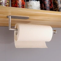 holder space saving stainless steel tissue non drilling holders self adhesive stands organizers for kitchen toilet bathroom