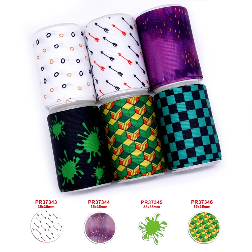 Бесплатная доставка 2020 Новое поступление 50 ярдов мультяшный принт grosgrain