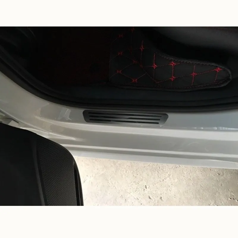 

For VOLKSWAGEN VW POLO 2011 2012 2013-2017 2018 Door Sill Scuff Plate Guard Threshold Pedal Sill Sticker Car Styling Accessories