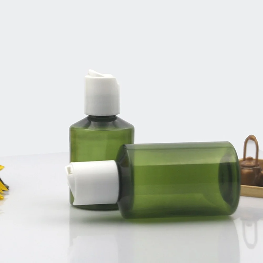 10 шт. Пластик Бутылка диск верхнего Кепки темно зеленый пустой косметический