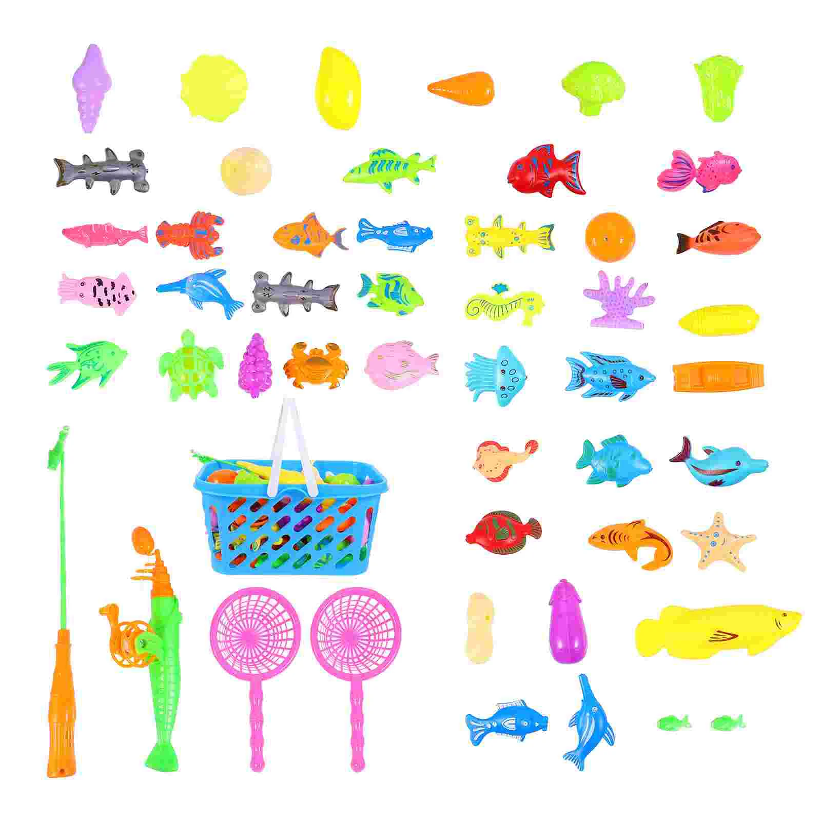 

50Pcs/Set Kids Fishing Kit Magnetic Water Fishing Educational