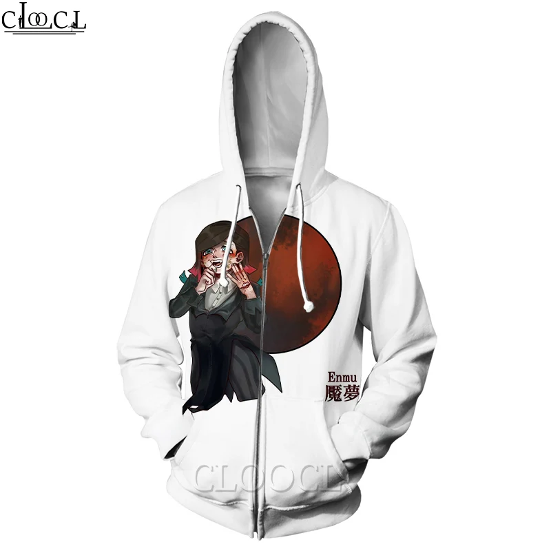 

HX Anime Kimetsu No Yaiba The Movie: Mugen Train Enmu Zipper Hoodie Women Men 3D Print Hip Hop Couple Tops Drop Shipping