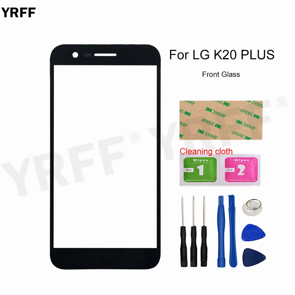 

For LG K20 Plus Front Glass Panel (No Touch Screen) Outer Glass Cover Assembly Parts 5.3'' VS501 LGMP260 TP260 M255 Panel