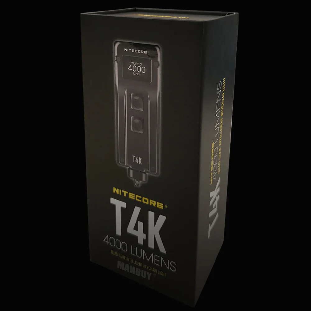 Мини - фонарик Nitecore T4K 4000 лм с аккумулятором походная кухня  военно тактическое