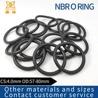rubber ring black nbr sealing o ring cs4 0mm od575860626567687072757780mm o ring seal gasket ring washe