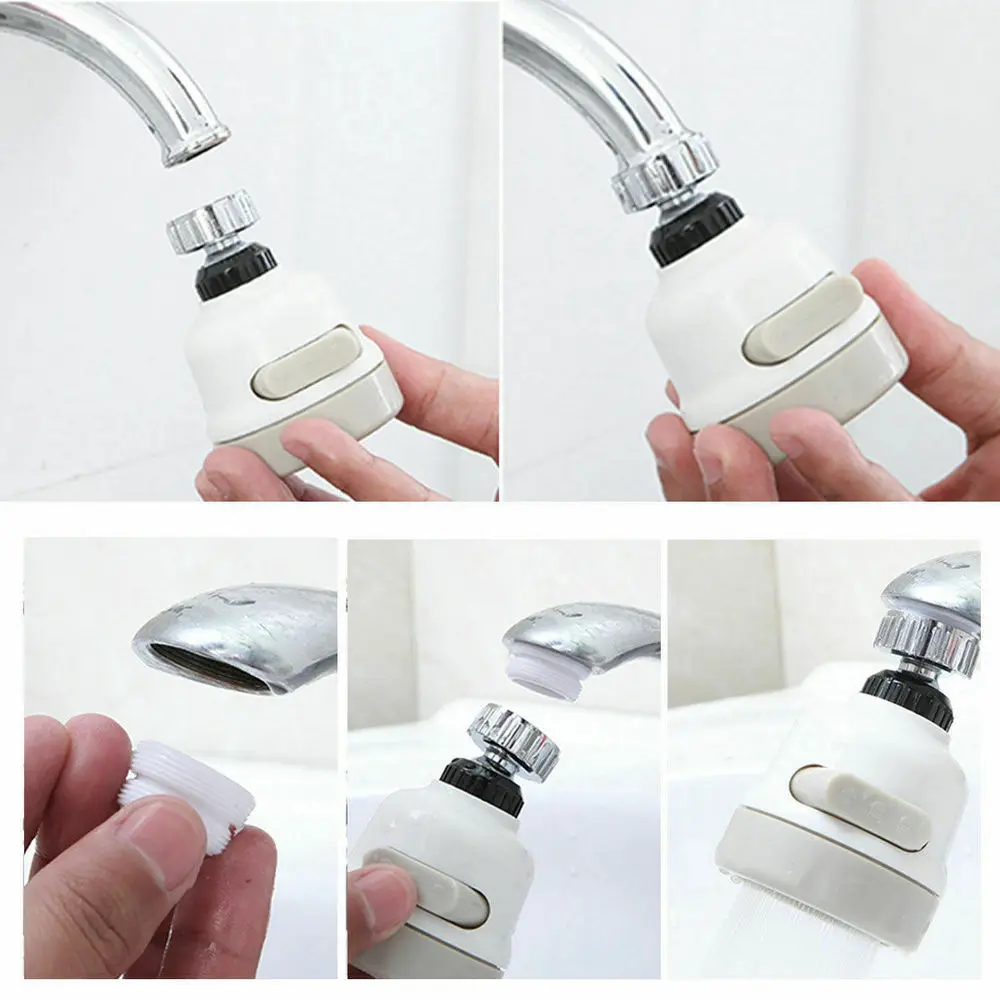 Kitchen Faucet Accessories 360° Sprayer Shower Splash Filter Tap Device Head Nozzle Water-saving Usa | Обустройство дома