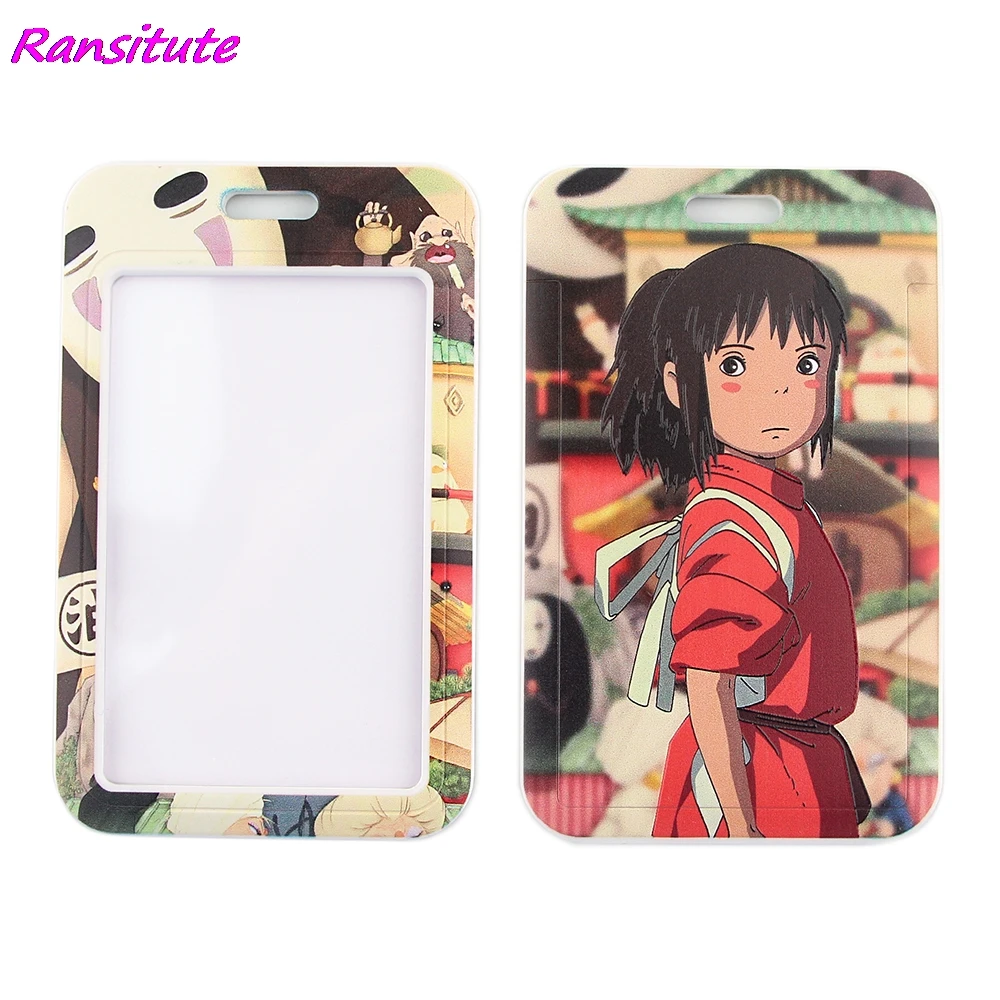 Креативный шнурок Ransitute R1487 с изображением девушки из аниме держатель для карт