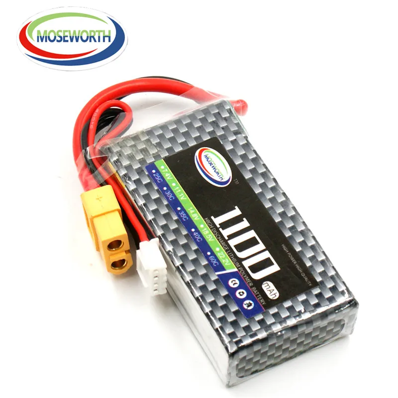 2 шт./упак. провод с силикатной гелевой Батарея 2S 7 4 V 1100 мА/ч 25C для