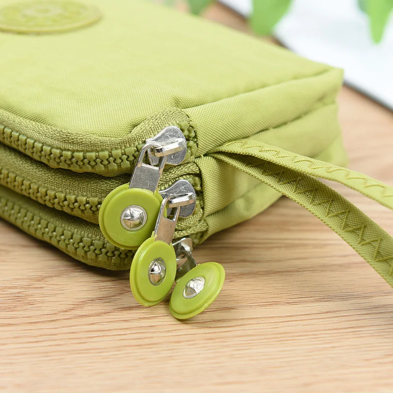 Модный женский Повседневный однотонный кошелек на молнии Длинный