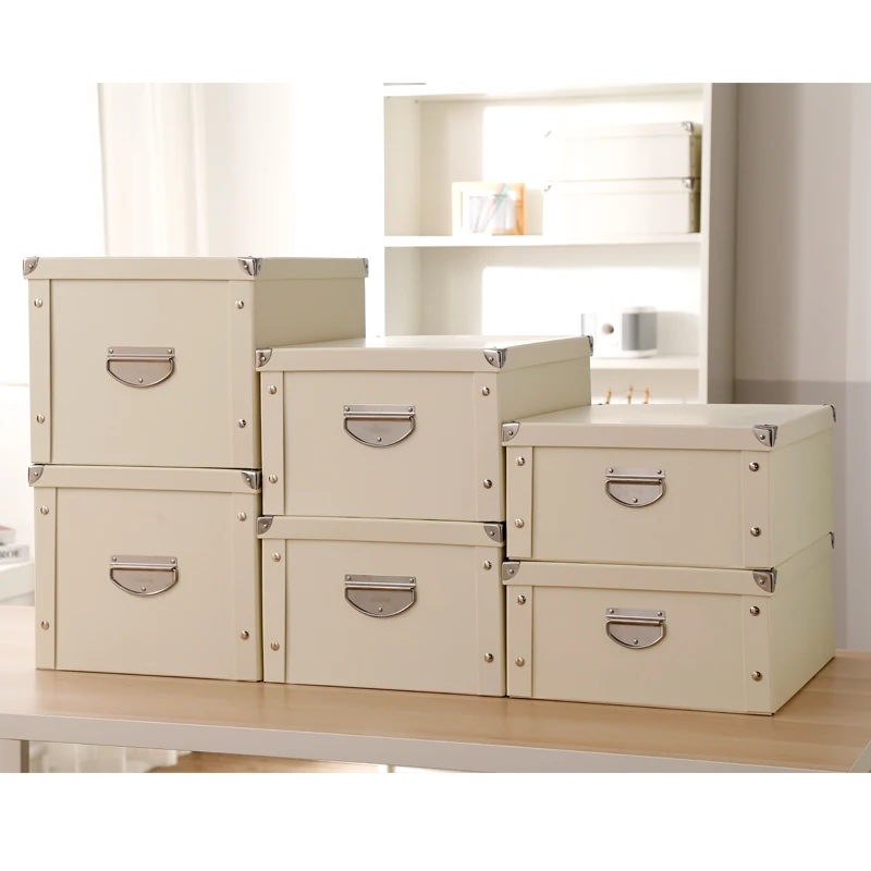 Креативный Домашний Органайзер Офисная складная коробка для хранения твердый