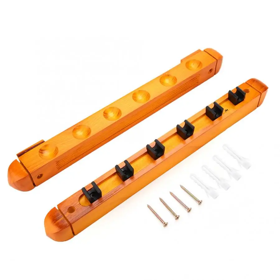 Прочная портативная деревянная стойка для бильярдного кия настенная держатель