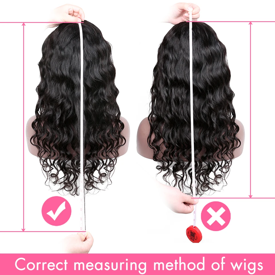 180 плотность свободные глубокие волнистые кружевные передние парики из