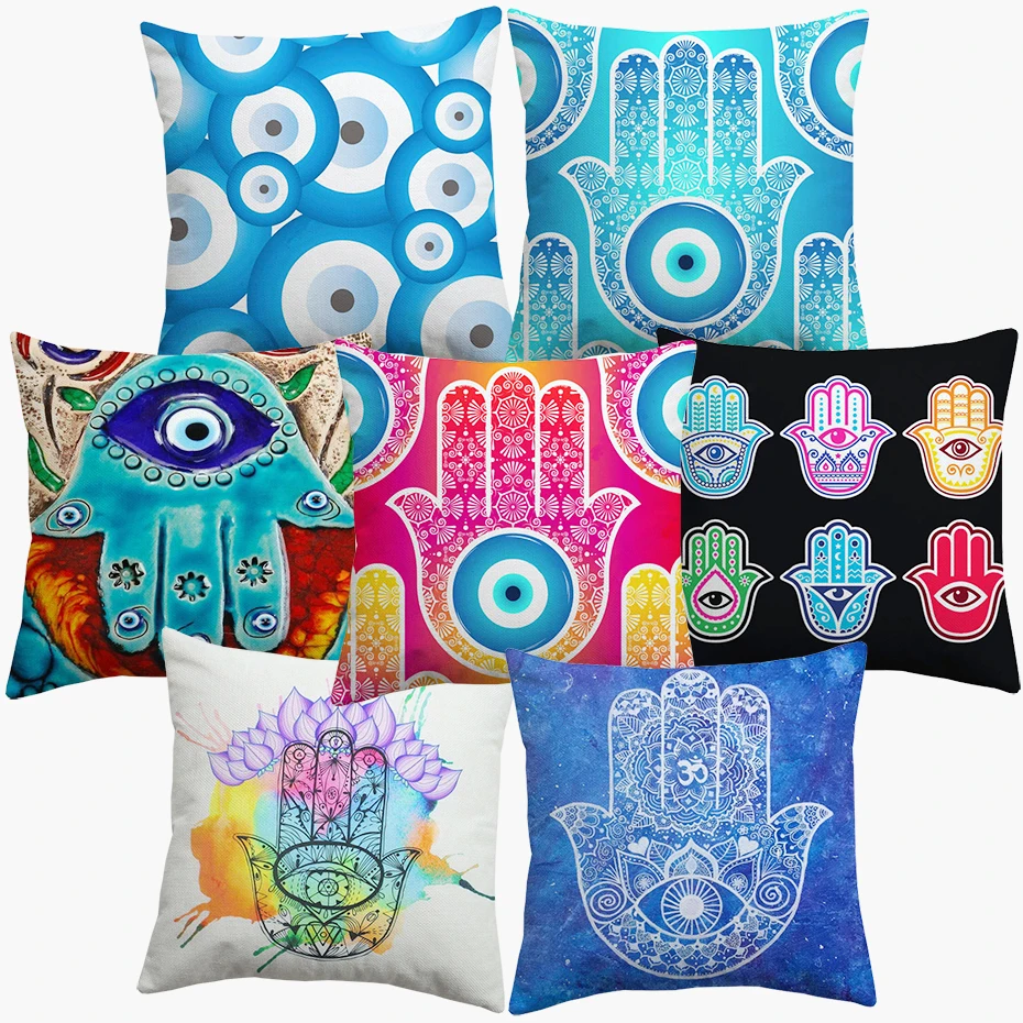 Наволочки Hamsa с рисунком руки Фатимы Арабская Хамса наволочка для