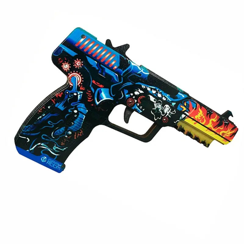 Игрушечное оружие Geekroom деревянный детский пистолет резинкострел Five seven кибер