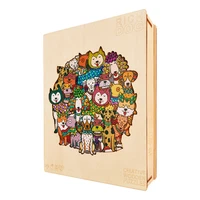 unique wooden puzzles dogs cute kids puzzle games interactive educational toys wooden puzzle jigsaw for adults birthday gifts