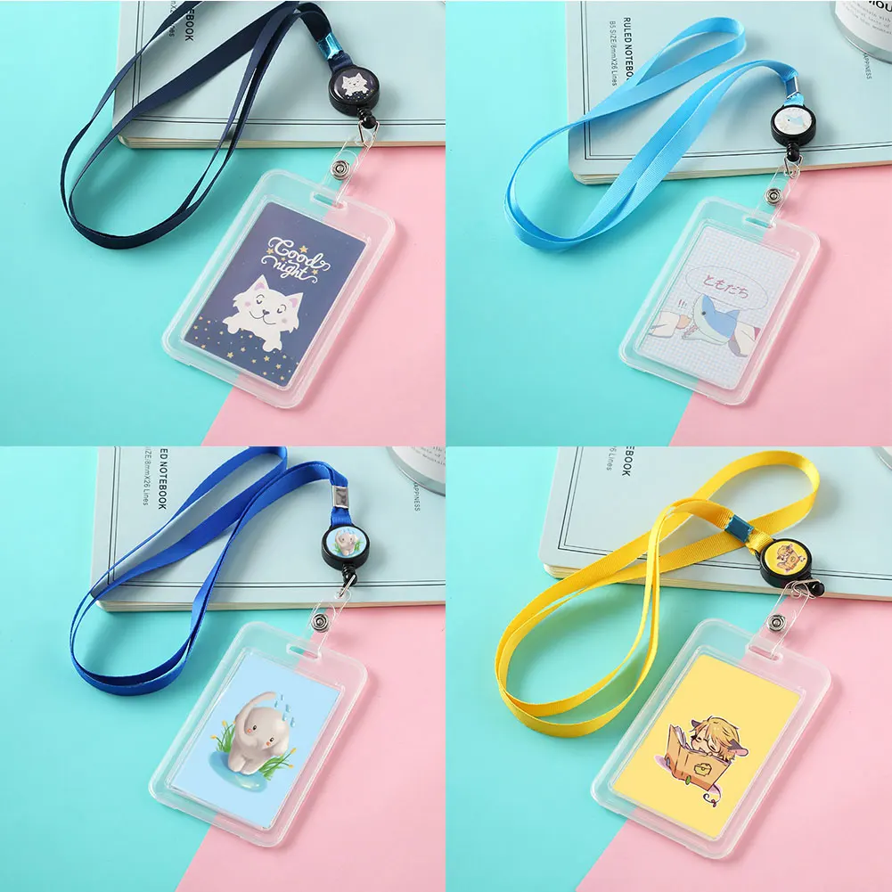 Милый мультяшный выдвижной значок держатель для карт медсестра Доктор выставка