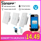 Умный настенный выключатель SONOFF с Wi-Fi, таймером, голосовым управлением и управлением через приложение