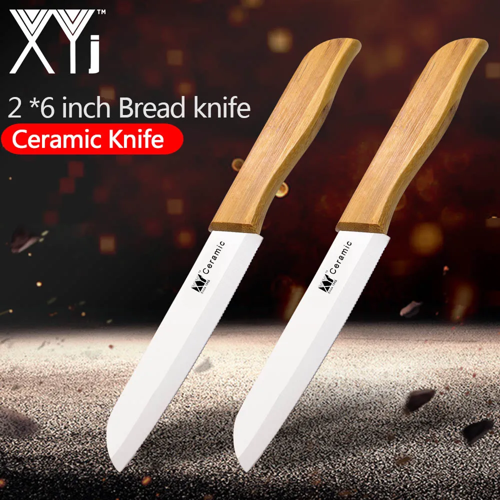XYj набор керамических ножей Santoku 6 &quot японский нож шеф повара резак для хлеба