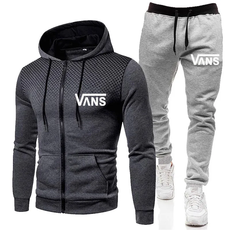 

New Sports Men's Brand Track Suit Autumn Running Hoodie + Pants Suit 2-Piece Sweatshirt Suit Fitness Suit Suit Men's