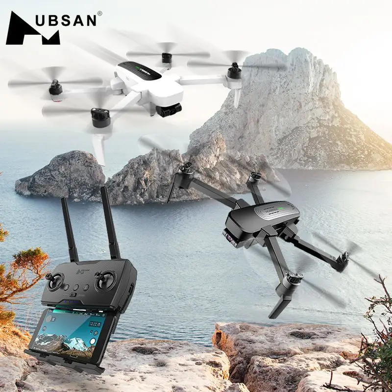 Квадрокоптер Hubsan H117s 1 км/ZINO PRO 4 км GPS Wi Fi FPV с камерой 4K UHD 3 осевой шарнирный шар