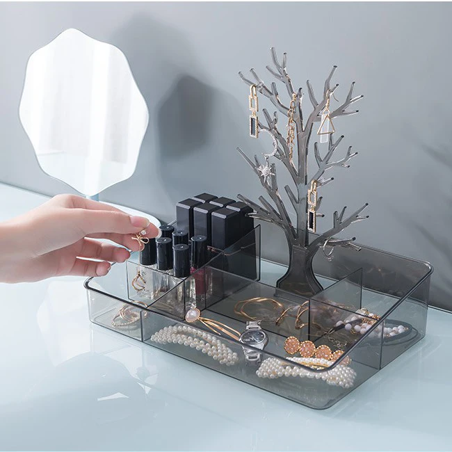 

Jewelry Storage Box Makeup Lipstick Rack Tree Bathroom Accessories