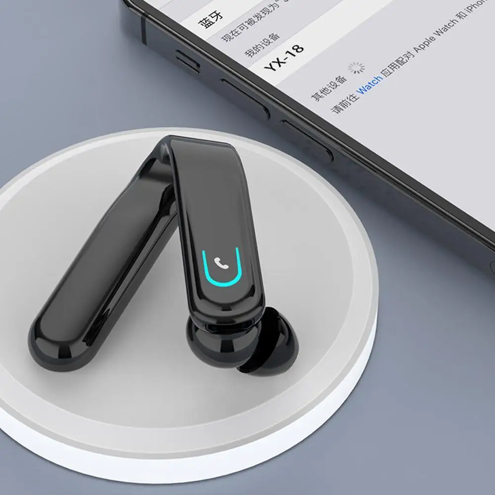 

New Earphone Bluetooth 5.0 Headset Wireless Ear Hook Earphone Business Sport Handsfree Earbuds With Mic