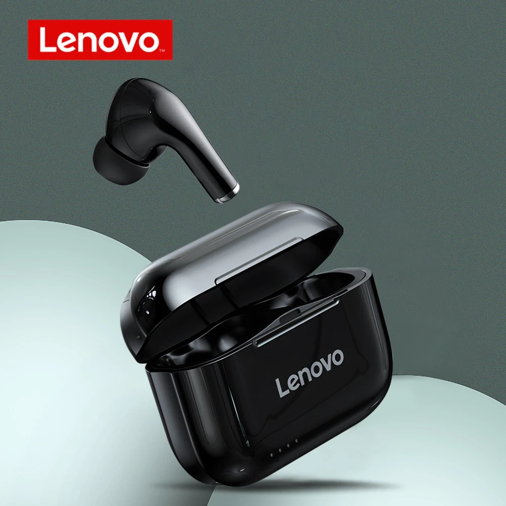 Беспроводная Bluetooth-гарнитура Lenovo LP1s IPX4 двусторонняя стереогарнитура спортивные