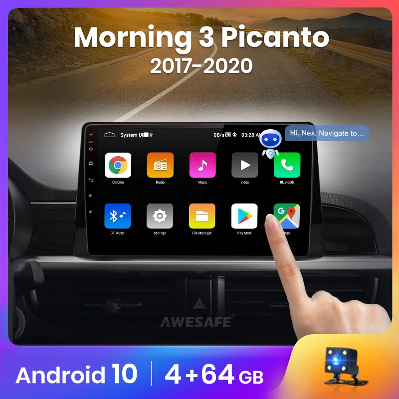 Автомагнитола AWESAFE PX9 для Kia мультимедийный видеоплеер на Android 2017 2 Гб ОЗУ 32 ПЗУ с GPS