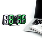 Светодиодные цифровые часы 3D, зарядка от USB, будильник, электронные настольные часы, настенные светящиеся настольные часы с функцией повтора