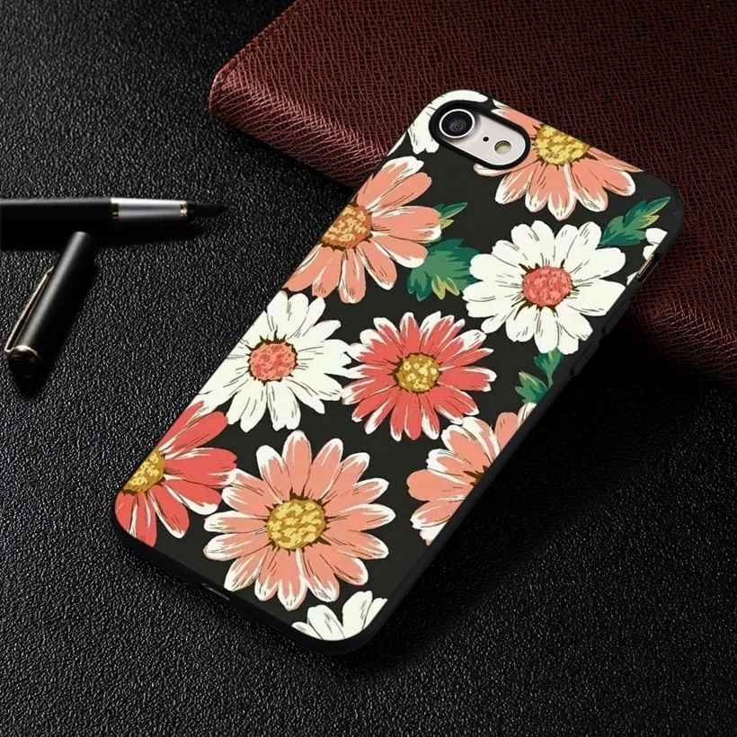 Силиконовый чехол для пары huawei P20 P30 mate 10 20 Lite Pro P Smart Plus Y5 Y6 Y7 чехол для задней панели телефона с цветочным узором для девочек