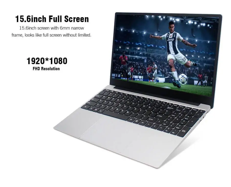 15,6 дюймовый ноутбук Intel i7 8 ГБ ОЗУ 1 ТБ 512G 256G 128G 64G SSD 1080P Windows 10 клавиатура с подсветкой Двухдиапазонная WiFi Игровые ноутбуки