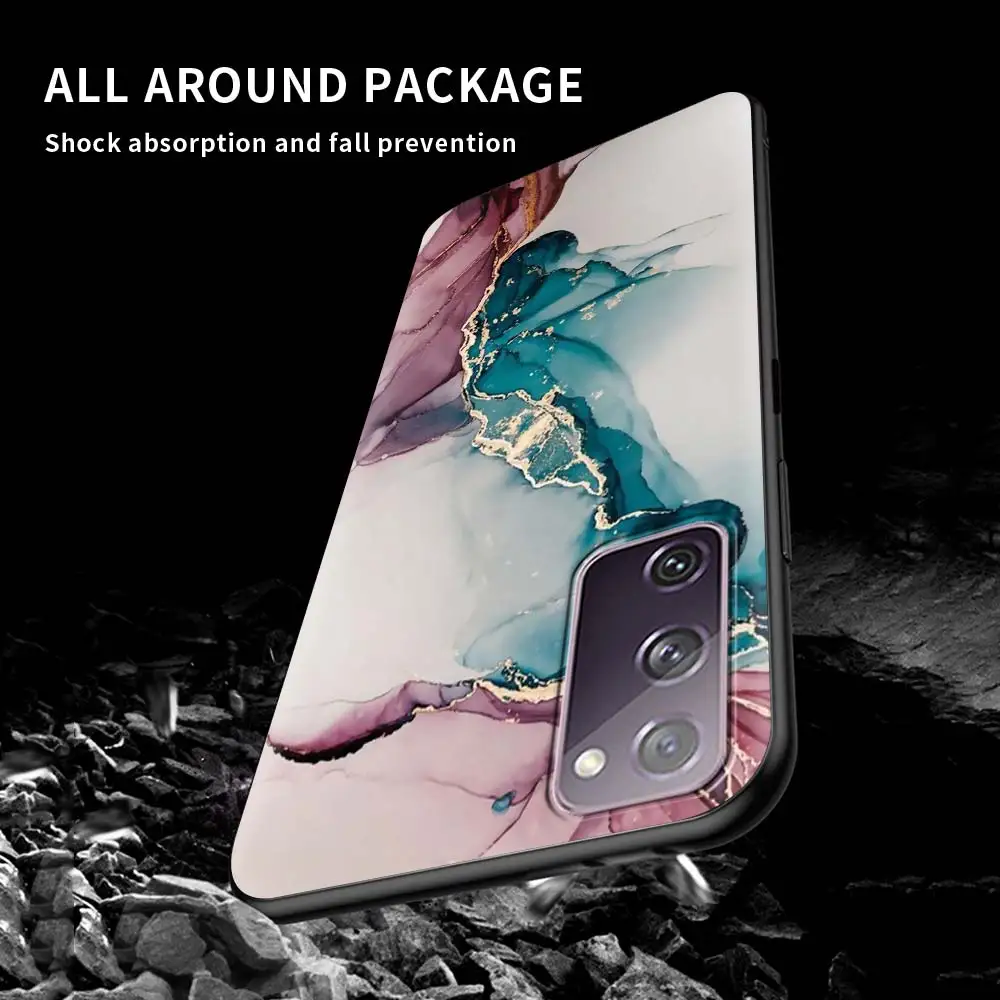 

Colorful Marble Phone Case For Samsung S20 FE S21 S10 S9 Plus S8 S10 Capa for Galaxy Note 20 Ultra 10 Lite 9 Soft Cover