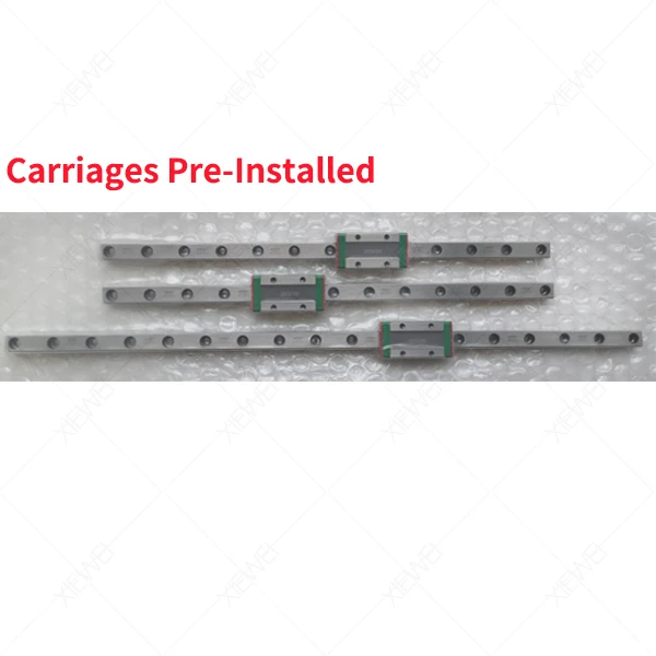 Pre-Installed HIWIN нержавеющая сталь 2 шт MGN9 250 мм рельсы 1 шт MGN9 350 мм рельсы с 3 шт MGN9H каретки для 3d принтера Pro - Цвет: Pre-Installed