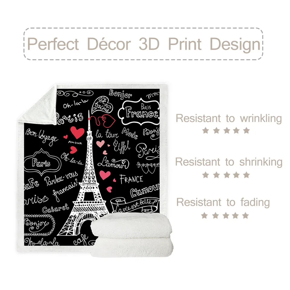 Постельные принадлежности на выход Парижская башня одеяло кровать
