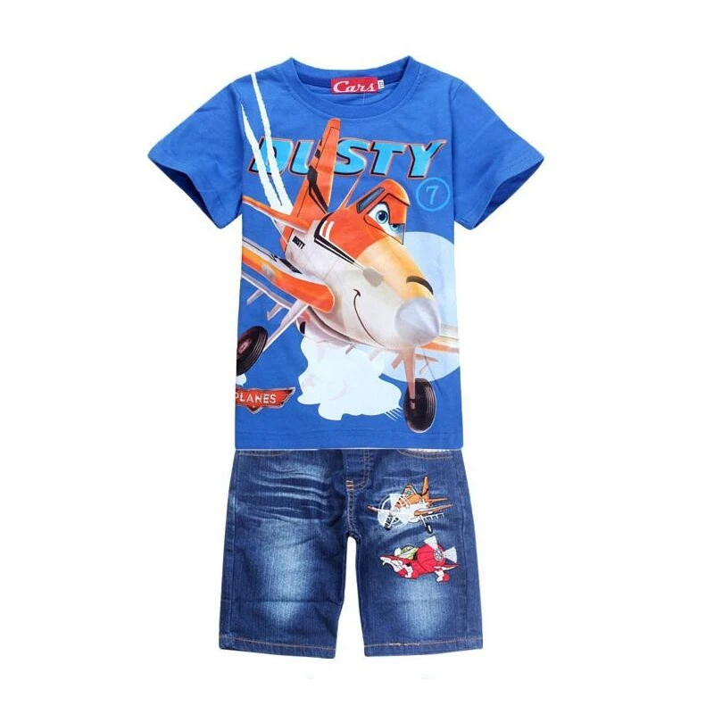 Комплект летней одежды для мальчиков футболка и штаны | Детская одежда обувь