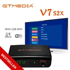 GTMEDIA V7S2X Full HD DVB-S2 S2X спутниковый ресивер H.265 1080P Поддержка CCAM PowerVu,DRE  Biss ключевой приемник Обновление от V7S HD