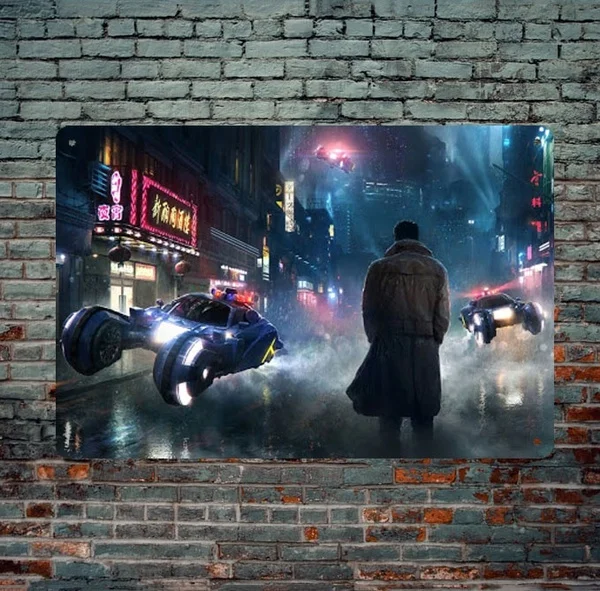 Лезвие бегуна 2049 Оловянная вывеска Ретро металлический знак постер настенный