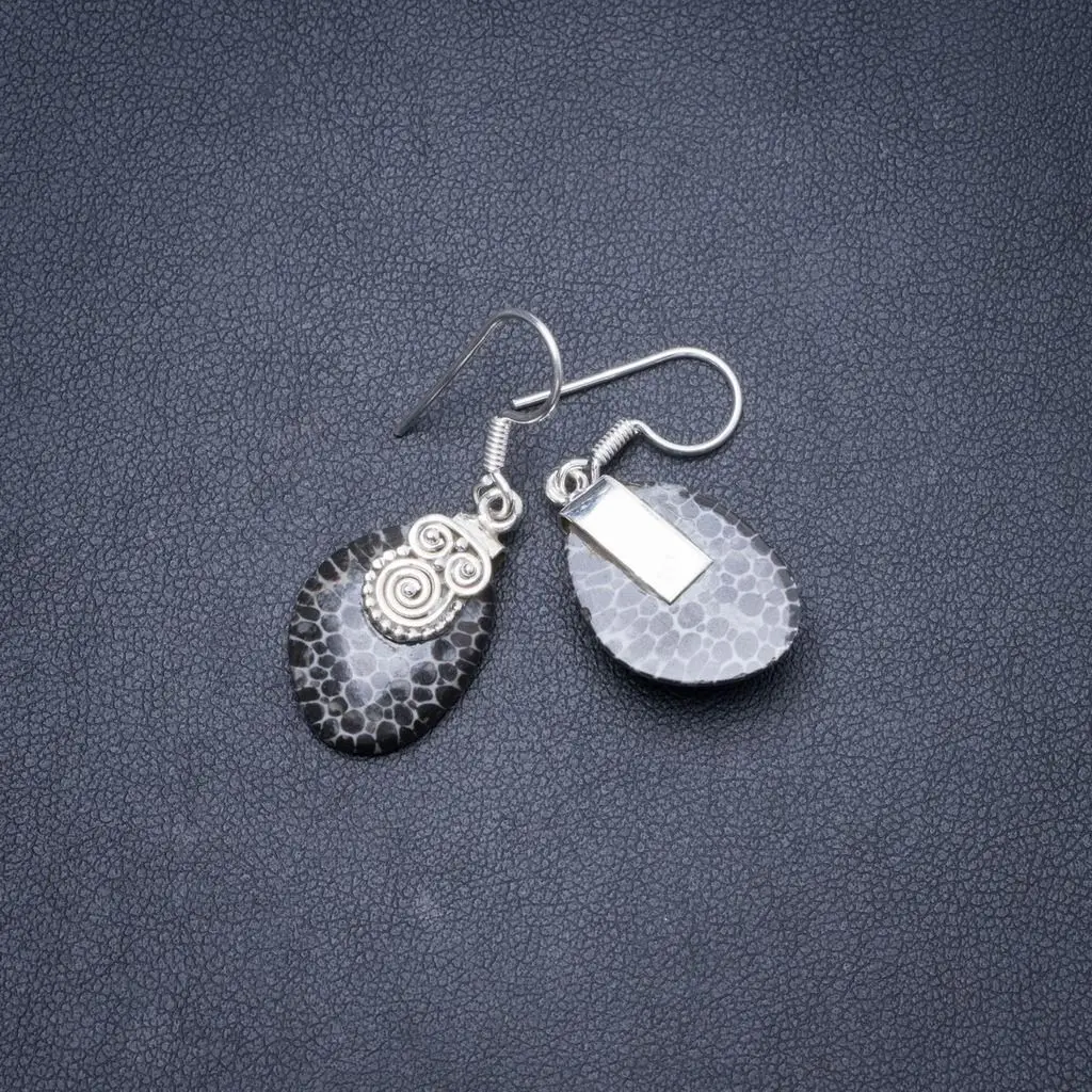 Серьги из серебра 925 пробы с натуральной туррителлой 1 25 дюйма Y1785 | Украшения и