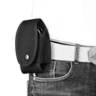 Уличная тактическая нейлоновая мини-сумка с маленькими карманами, поясная сумка с наручниками, многофункциональная сумка с носовым платком, профессиональная сумка для бега, черного цвета