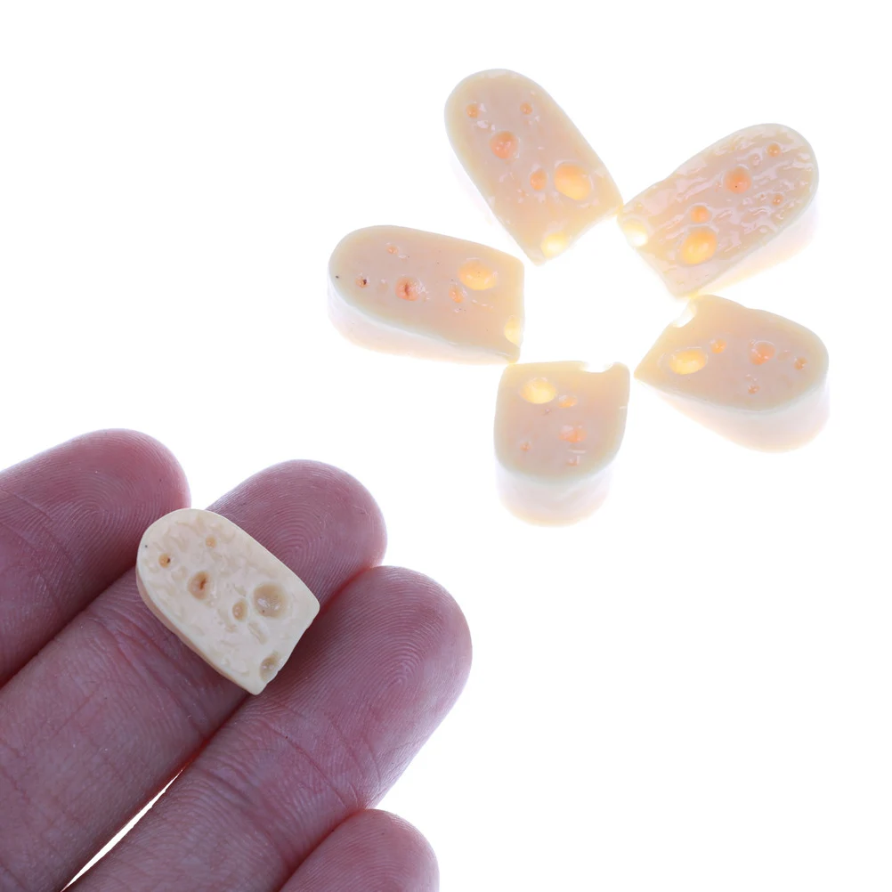 

5pcs/set Simulation Mini Resin Cake Dollhouse Miniature Food Scene Model DIY Doll House Accessories Resin Cake Model