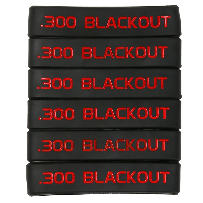 6 упаковок маркировочная лента для магазина 223 REM 5 56 300 AAC BLK 7 62x35 мм