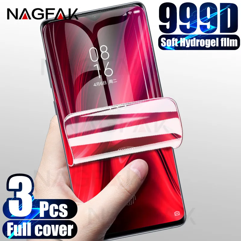 Гидрогелевая пленка для Xiaomi Redmi Note 9 8T 8 7 5 6 9S Pro Max 8A 7A 9A не стекло 999D 3 шт. | Мобильные