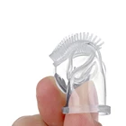 10 шт. Детская Мягкая зубная щётка BPA бесплатно Силиконовая зубная щетка для чистки зубов для младенцев Пищевая силиконовая зубная щетка для детей уход за полостью рта