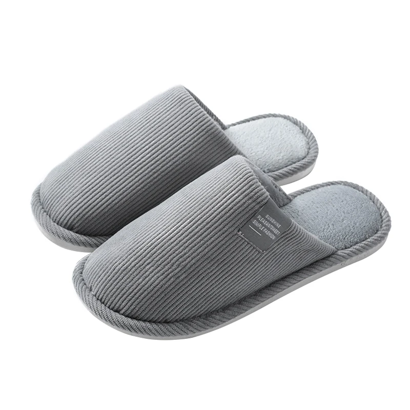 

Men Women Winter Warm Slippers Plush Lovers Home Slipper Couple Indoor Anti Slip Shoes House Floor Soft Bottom Slipper