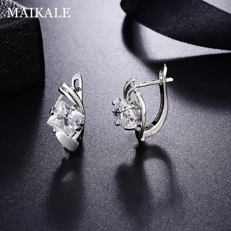 Женская бижутерия MAIKALE новая модная трендовая квадратной формы с