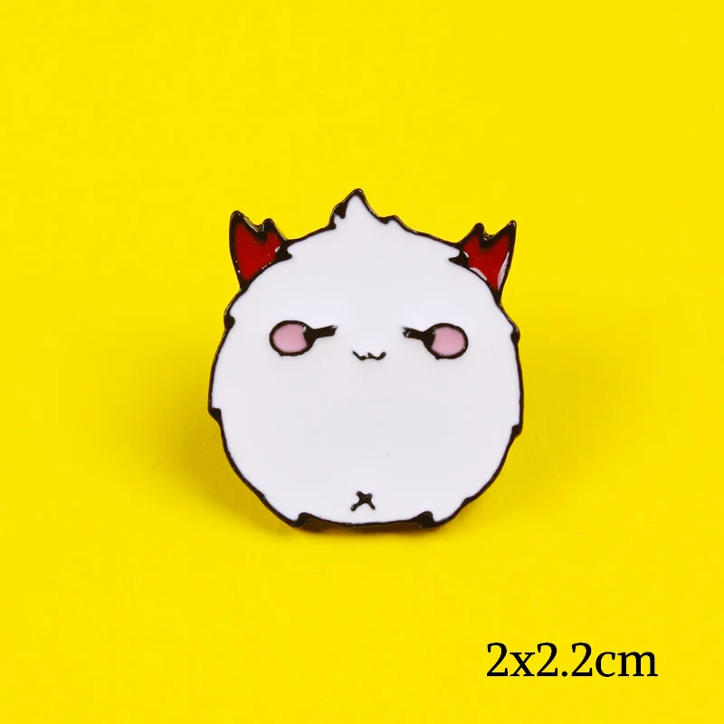 Брошь кавайная мультяшная панда черные белые металлические значки на джинсы