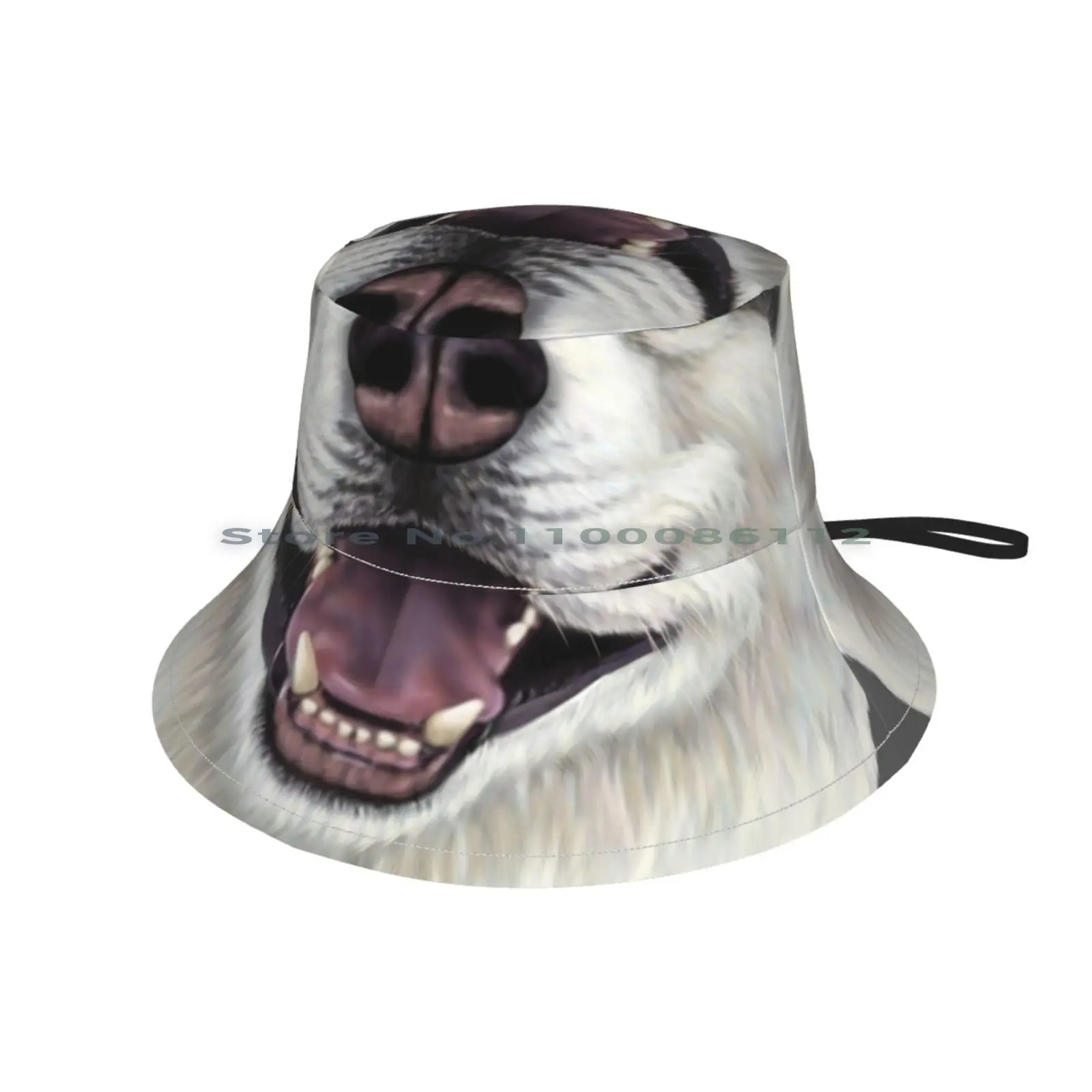 Облегающие шапки с изображением Сибирского Хаски для крупного плана вязаная